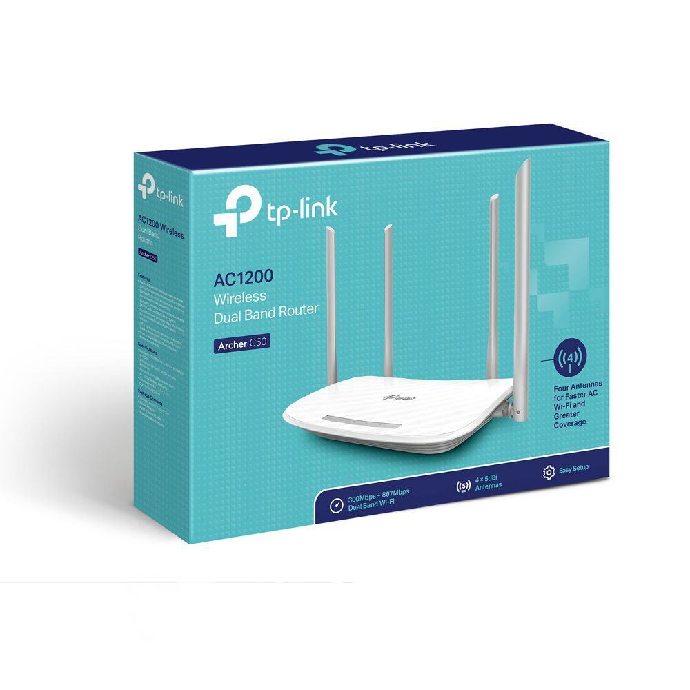 TP-LINK ARCHER C50 867MBPS,4 PORT,DUAL ROUTER